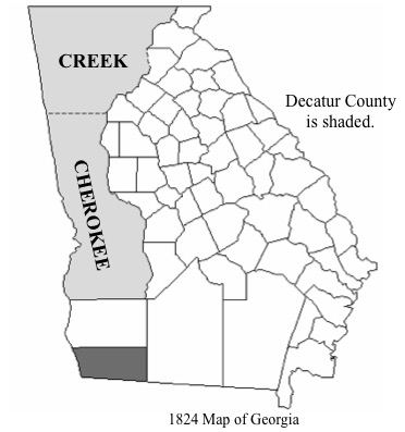Duncan Curry 1824 Georgia map